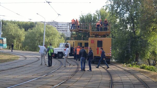 Трамвайное кольцо в Зеленом луге - Sputnik Беларусь