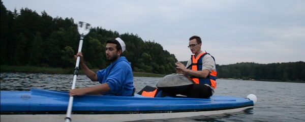 Под звуки ханга: Full Sound Moon Сплав прошел на озере Вяча Под звуки ханга: Full Sound Moon Сплав прошел на озере Вяча - Sputnik Беларусь