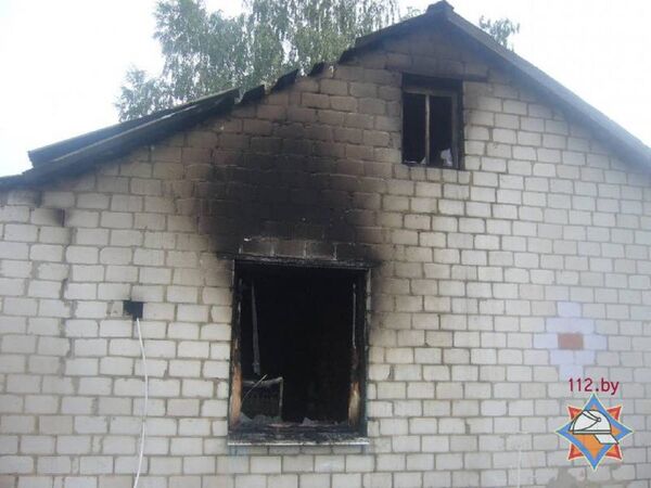 Пожар в одном из домов деревни Турки (Бобруйский район) - Sputnik Беларусь