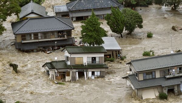 Наводнение на японском острове Хонсю, архивное фото - Sputnik Беларусь