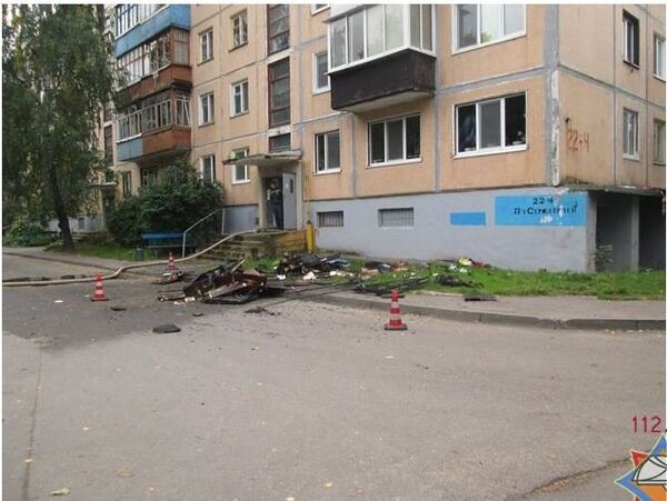 Пожар в Витебске по пр-ту Строителей в многоэтажном доме. Погибла 7-летняя девочка - Sputnik Беларусь