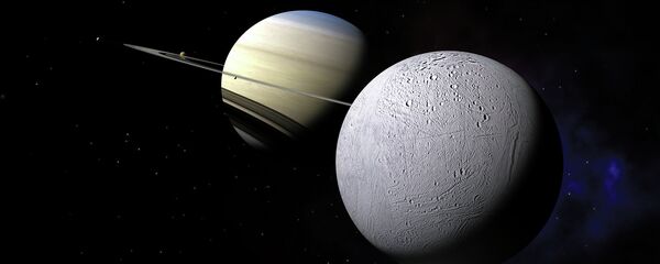 Сатурн и Энцелад - Sputnik Беларусь