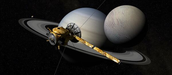 Кассини, Сатурн и Энцелад - Sputnik Беларусь