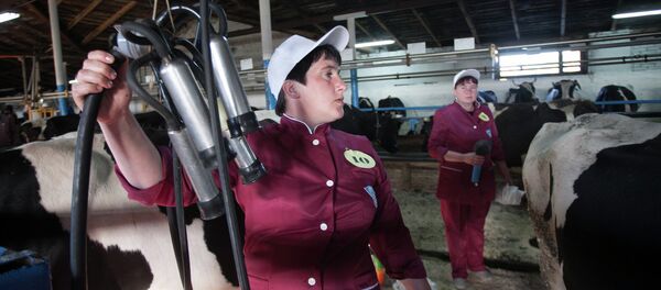 Конкурс доярок - Sputnik Беларусь