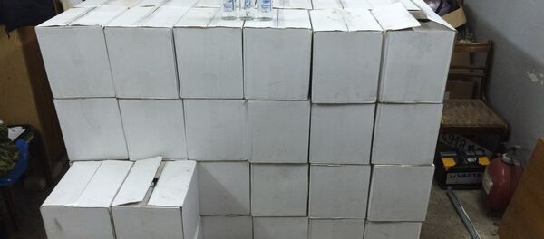 Российская водка, конфискованная в Гродненской области - Sputnik Беларусь