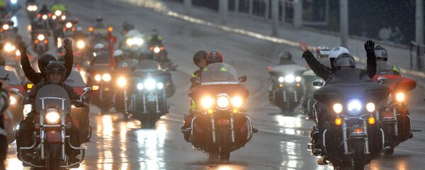 Колонна байкеров. Архивное фото - Sputnik Беларусь