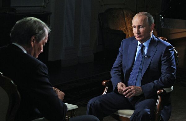 Президент РФ В.Путин дал интервью американскому журналисту для телеканалов CBS и PBS - Sputnik Беларусь
