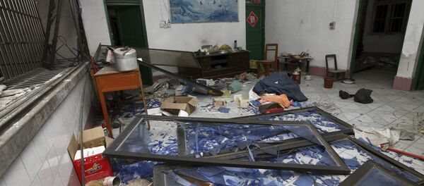 Последствия взрыва в Китае - Sputnik Беларусь