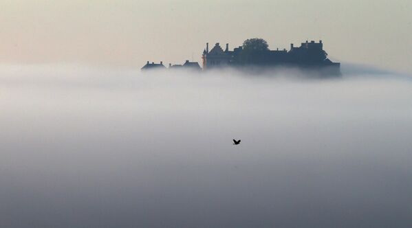 Замок Стерлинг в утреннем тумане, Шотландия - Sputnik Беларусь