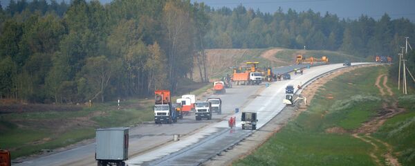 Строительство МКАД-2 Строительство МКАД-2 - Sputnik Беларусь