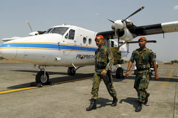 Солдаты ВВС Индонезии, участвовавшие в поиске пропавшего самолета - Sputnik Беларусь