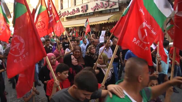 СПУТНИК_Палестинцы на марше в Джебалии требовали остановить насилие со стороны Израиля - Sputnik Беларусь