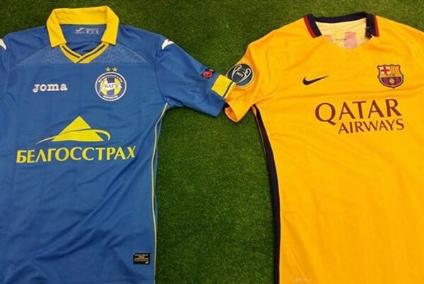 Комплекты форм на матч Лиги чемпионов БАТЭ - Барселона - Sputnik Беларусь