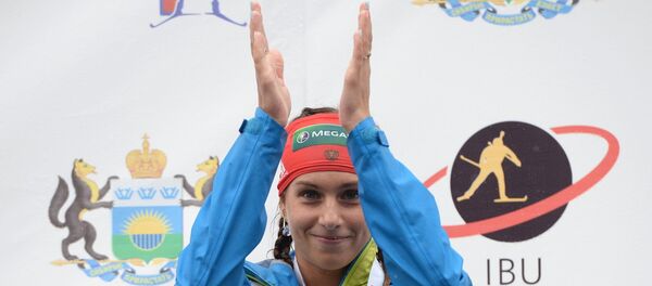 Российская биатлонистка Кристина Ильченко - Sputnik Беларусь