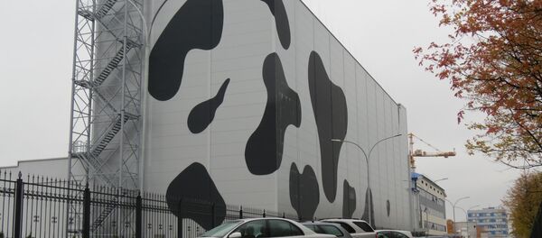 Логистический центр в Бресте оденут в шкуру коровы Логистический центр в Бресте оденут в шкуру коровы - Sputnik Беларусь