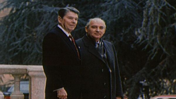 Спутник_Первая встреча лидеров СССР и США Горбачева и Рейгана. Съемки 1985 года - Sputnik Беларусь