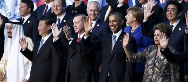 Лидеры стран G20 на саммите в турецкой Анталье - Sputnik Беларусь