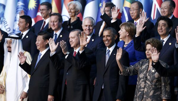 Лидеры стран G20 на саммите в турецкой Анталье - Sputnik Беларусь