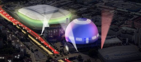Глобус Арена (Стокгольм) готовится принять Евровидение-2016 Глобус Арена (Стокгольм) готовится принять Евровидение-2016 - Sputnik Беларусь