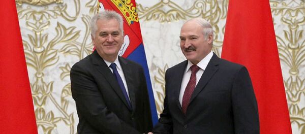 Президент Сербии Томислав Николич (слева) и президент Беларуси Александр Лукашенко - Sputnik Беларусь