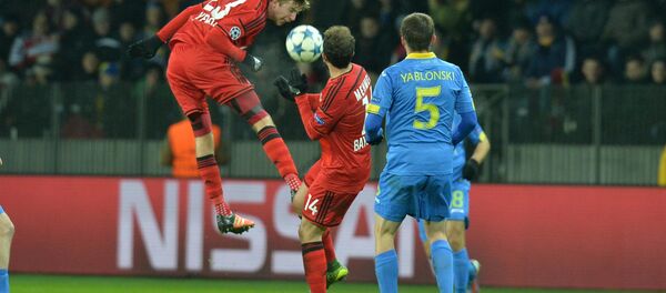 Игровой момент в матче БАТЭ - Байер - Sputnik Беларусь