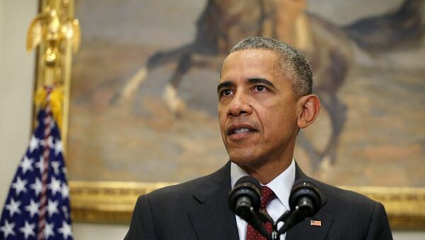 Выступление президента США Барака Обамы в Белом доме - Sputnik Беларусь