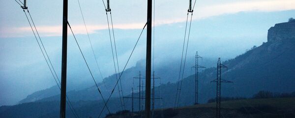 Обесточенные высоковольтные линии электропередачи в Симферополе. - Sputnik Беларусь