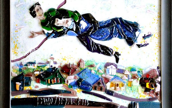 Работа по мотивам М.Шагала Над городом - Sputnik Беларусь