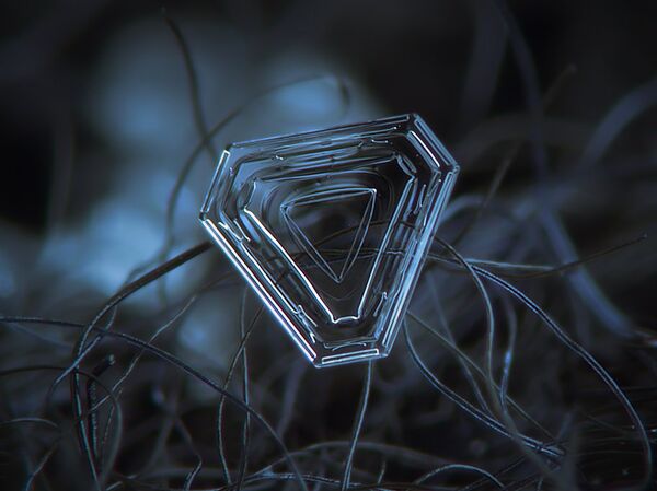 Макра-здымкі сняжынак Макра-здымкі сняжынак - Sputnik Беларусь