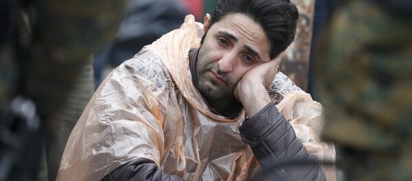 Мигрант из Сирии в Европе - Sputnik Беларусь