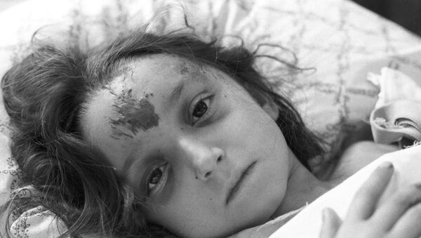 Одна из пострадавших во время землетрясения 7 декабря 1988 года в Армении Лусина Карапетян - Sputnik Беларусь