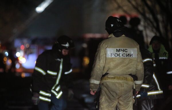 Пожар на Тушинском машиностроительном заводе в Москве - Sputnik Беларусь