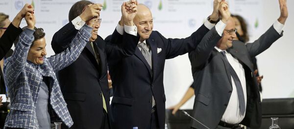 Подписание рамочного соглашения по климату в Париже - Sputnik Беларусь