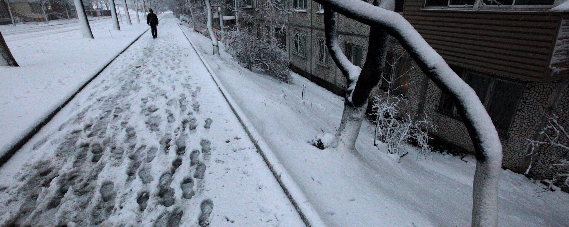 Снег на городских улицах - Sputnik Беларусь, 1920, 02.02.2021