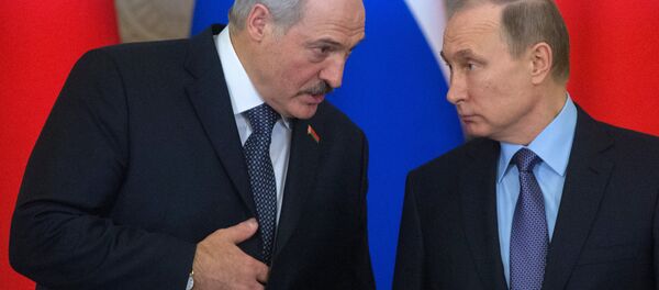 Президент РФ В.Путин и президент Беларуси А. Лукашенко - Sputnik Беларусь