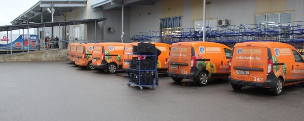 Продуктовый склад компании Евроопт - Sputnik Беларусь