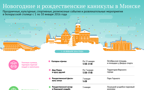 Новогодние и рождественские каникулы в Минске - Sputnik Беларусь