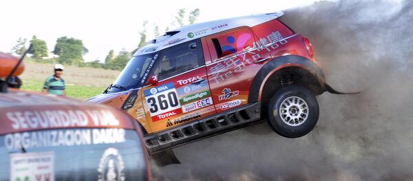 Вылет Mini китайской гонщицы Гуо Мейлин с трассы - Sputnik Беларусь