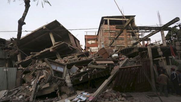 Разрушенные землетрясением в Индии дома - Sputnik Беларусь