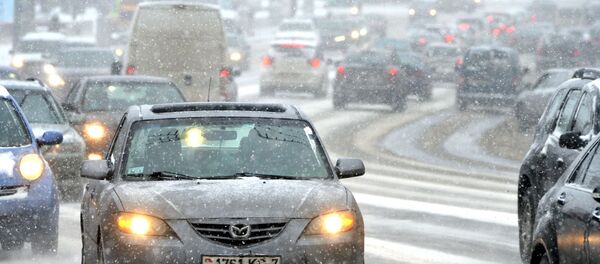 Снег і завея ў Мінску Снег і завея ў Мінску - Sputnik Беларусь