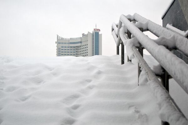 Подземный переход в Минске во время снегопада - Sputnik Беларусь