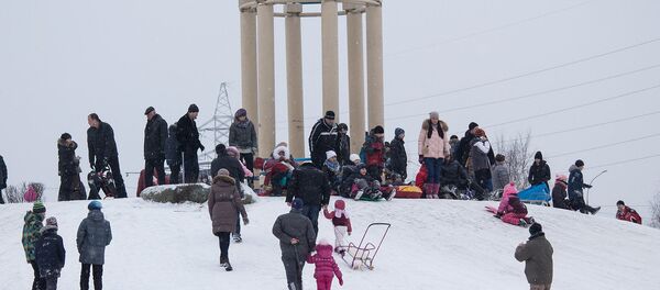 Катание с горки - Sputnik Беларусь