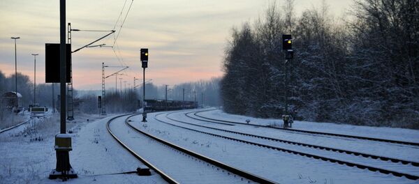 Железная дорога зимой - Sputnik Беларусь
