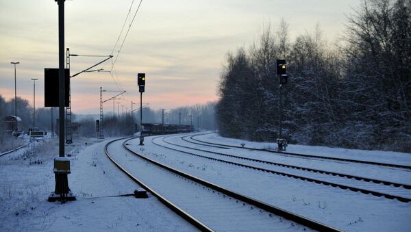 Железная дорога зимой - Sputnik Беларусь