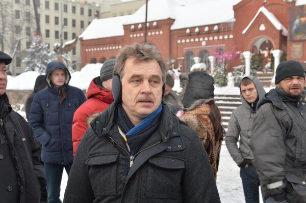 Анатолий Лебедько на акции солидарности с ИП - Sputnik Беларусь