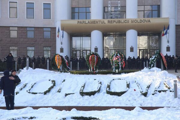 Протест Парламент Молдовы 21.01.2016 - Sputnik Беларусь