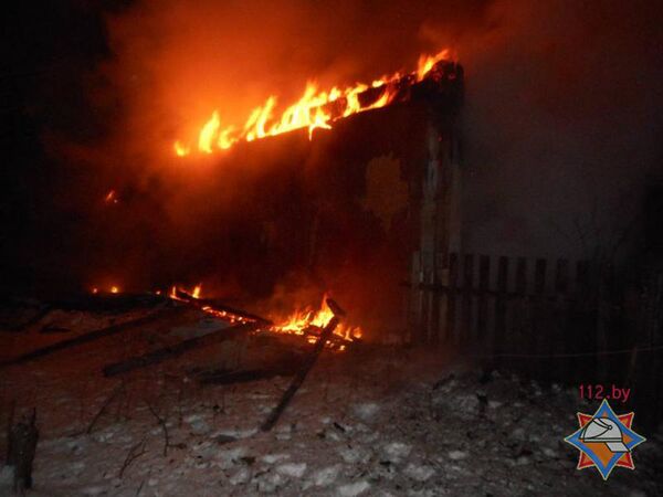 Пожар в деревне в Бобруйском районе - Sputnik Беларусь