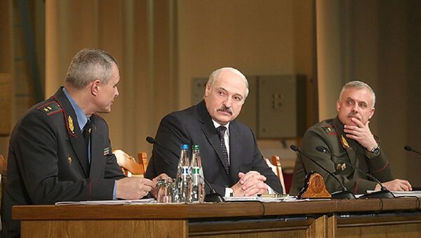 Президент Беларуси Александр Лукашенко на коллегии МВД - Sputnik Беларусь