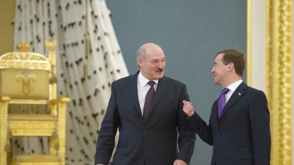 Александр Лукашенко и Дмитрий Медведев - Sputnik Беларусь