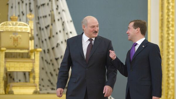 Александр Лукашенко и Дмитрий Медведев - Sputnik Беларусь